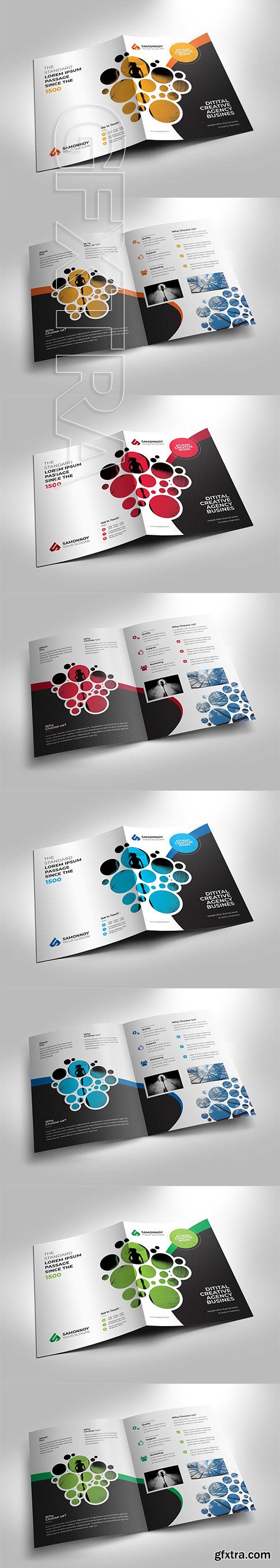 CreativeMarket - Corporate Bi-fold Brochure Template 2684022