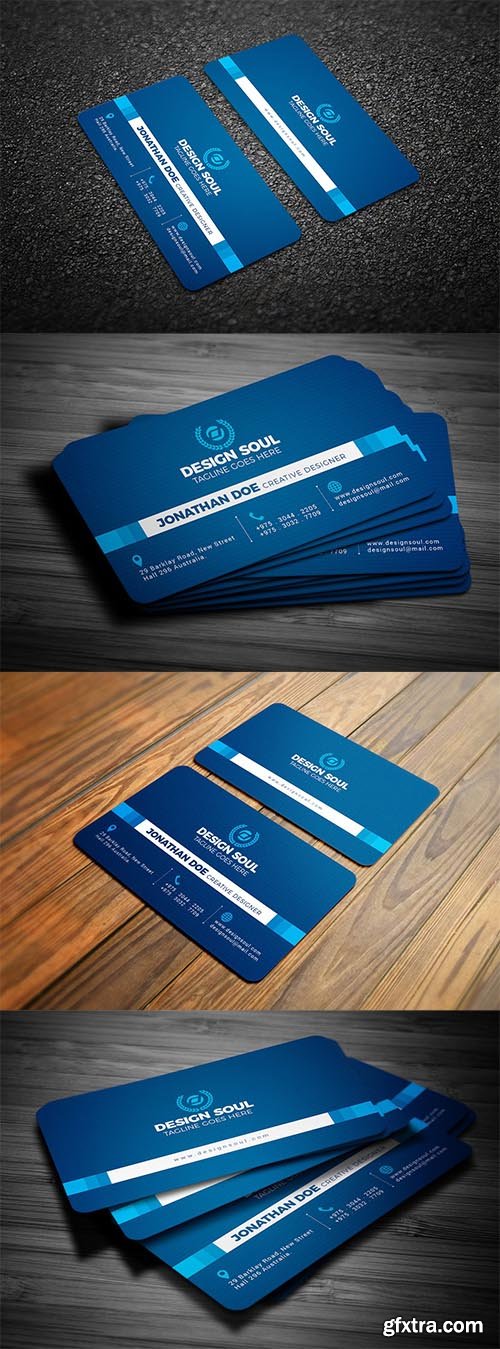 Blue Corporate Business Card