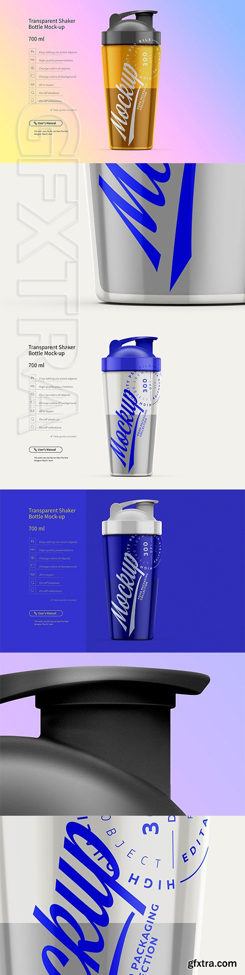 CreativeMarket - Shaker Bottle Mockup Bundle 2684089