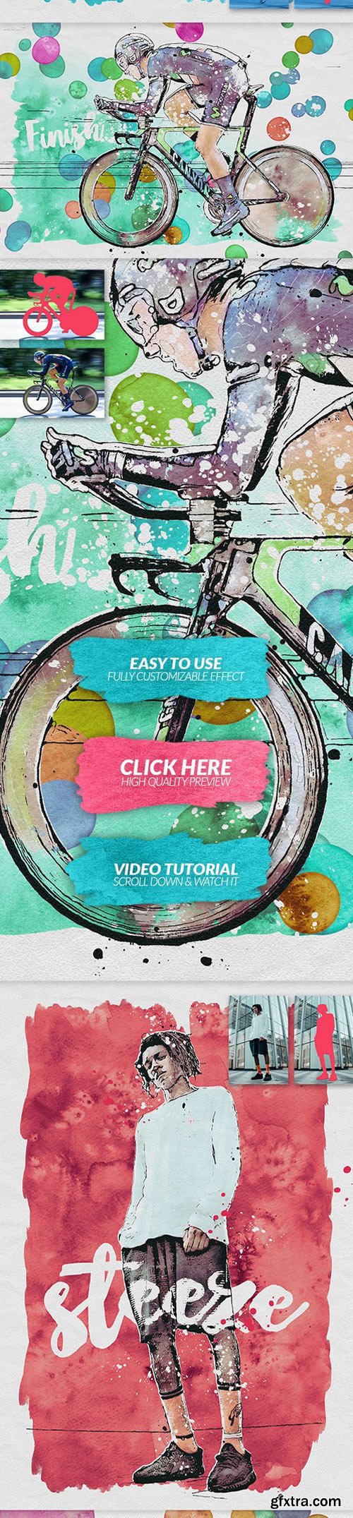 Graphicriver - 22117770 Watercolor Sketch Art Photoshop Action