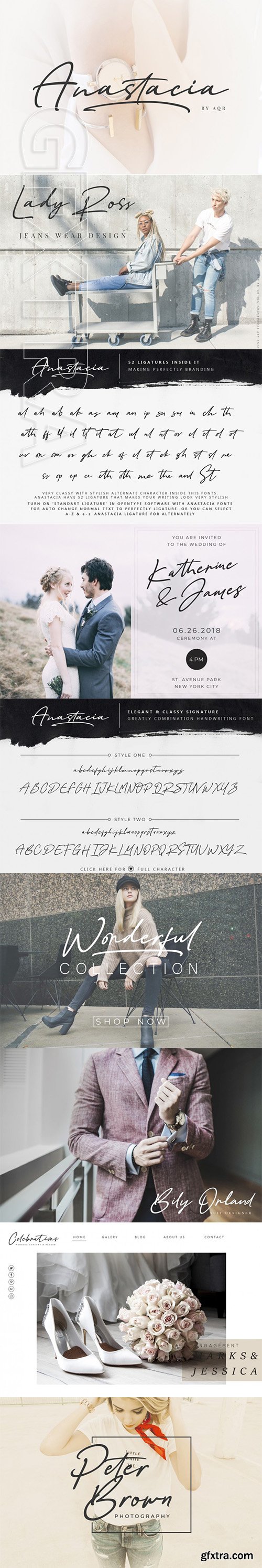 Anastacia Signature Font