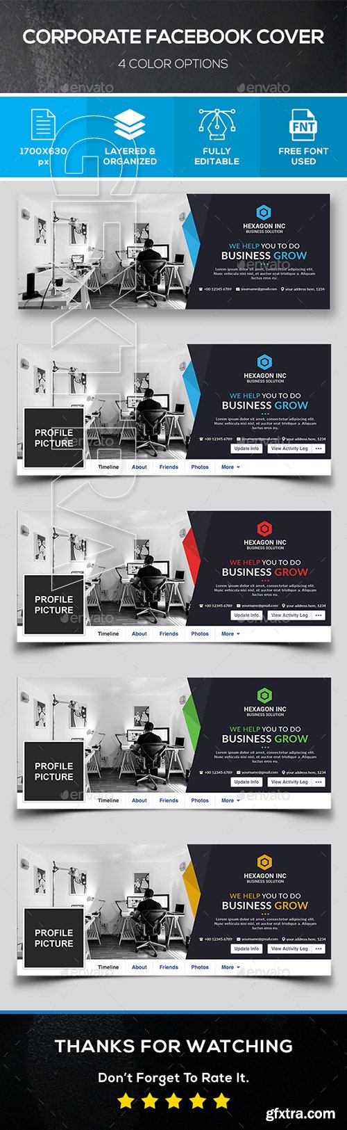 GraphicRiver - Corporate Facebook Cover 22192194