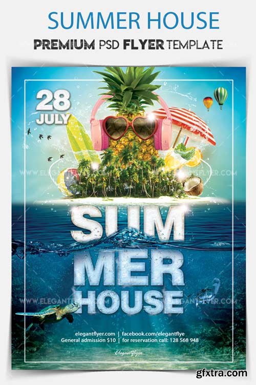 Summer House V34 2018 Flyer PSD Template