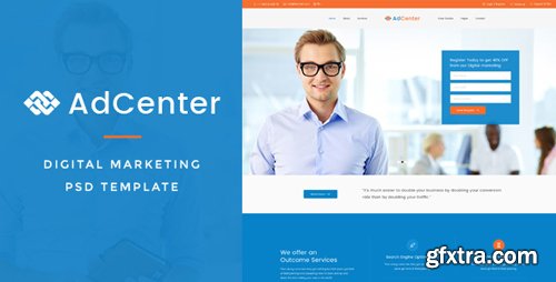 ThemeForest - Adcenter v1.0 - Digital Marketing PSD Template - 15623971