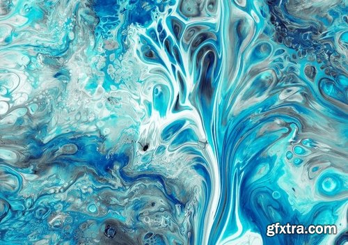 Liquid Marbling Painting Background