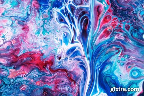 Liquid Marbling Painting Background