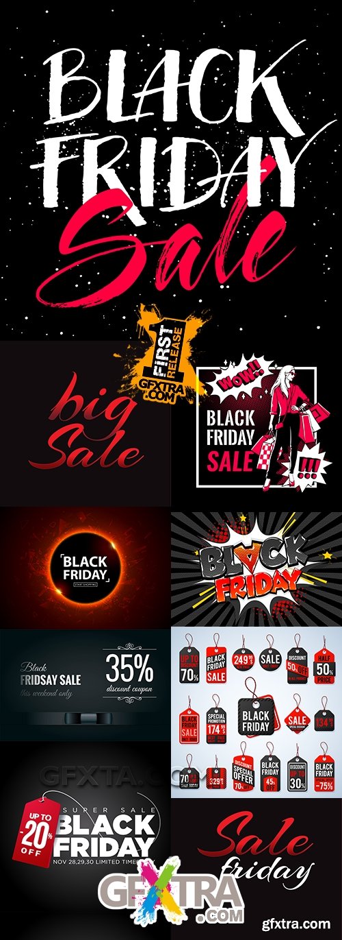 Black Friday sale special day retail design illustration 6