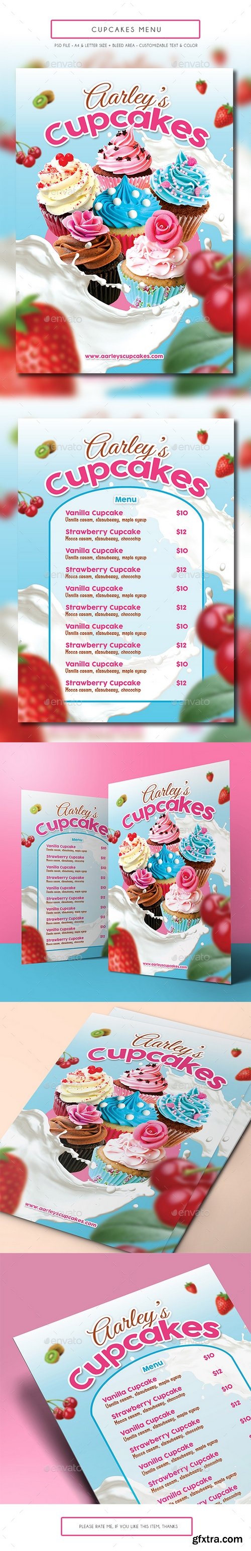 Graphicriver - Cupcakes Menu 14676569