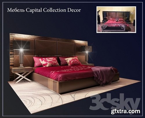 Capital Collection Decor Modern Ded 3d Model