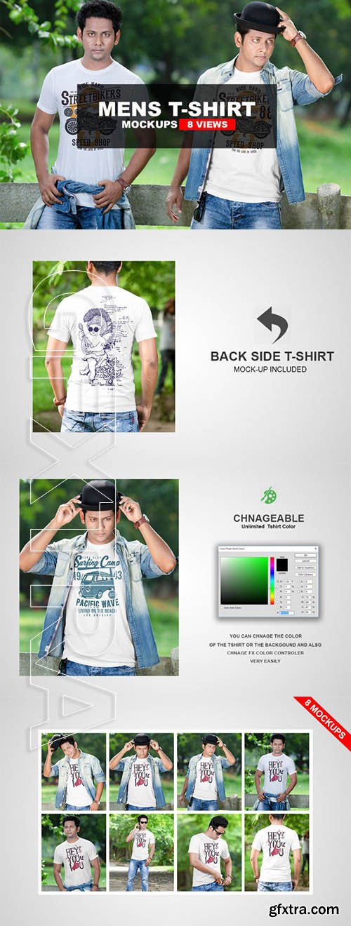 Man T-shirt Mockups