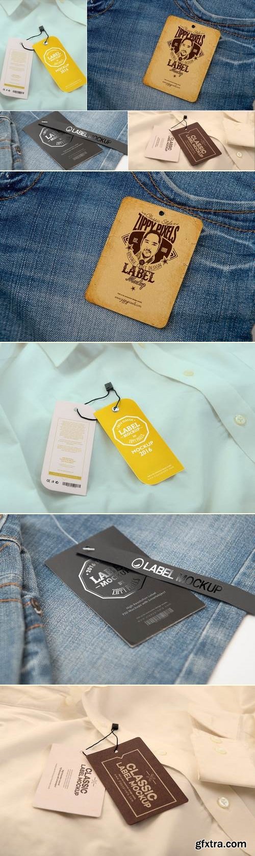 Label Tag Mockups