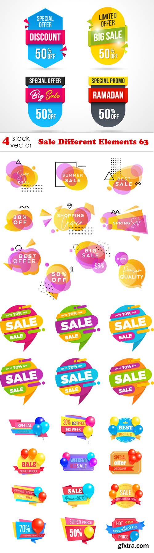 Vectors - Sale Different Elements 63