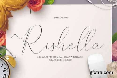 Rishella Signature Font