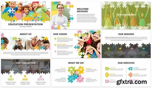 Puzzle - Education Powerpoint Template