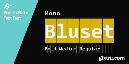 Bluset Now Mono Family - 6 Fonts