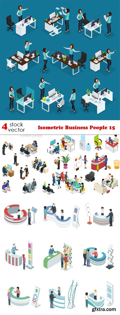 Vectors - Isometric Business People 15