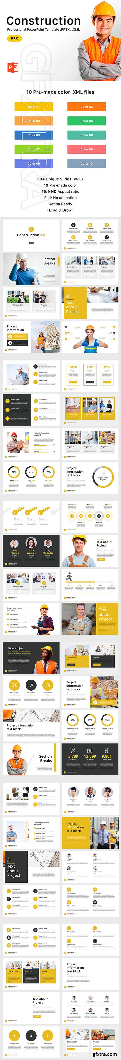 CreativeMarket - Construction Template for PowerPoint 2684002