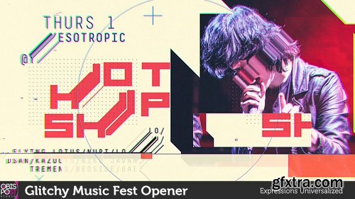 Videohive Glitchy Music Fest Opener 19167805