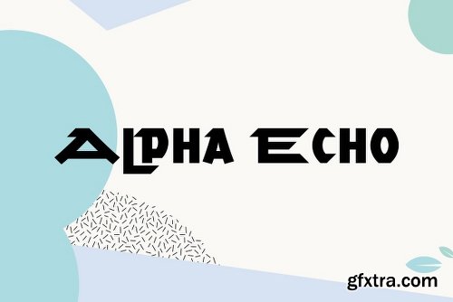 Alpha Echo Family - 2 Fonts