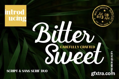 Bittersweet Duo - 2 Fonts