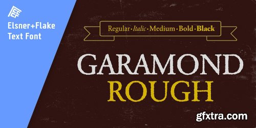 Garamond Rough Pro Family - 5 Fonts