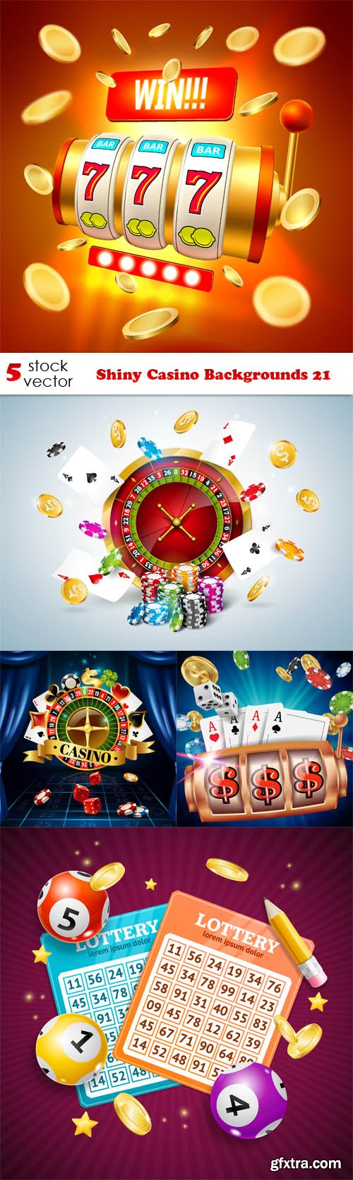 Vectors - Shiny Casino Backgrounds 21