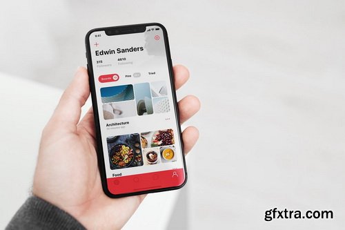 iPhone X Mock-Up Office Style