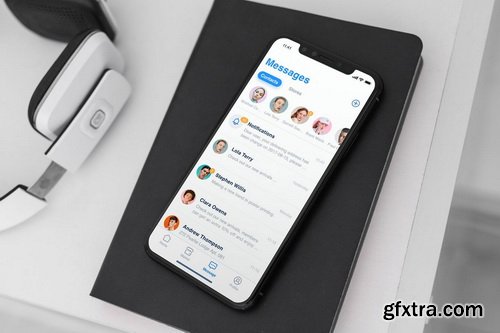 iPhone X Mock-Up Office Style