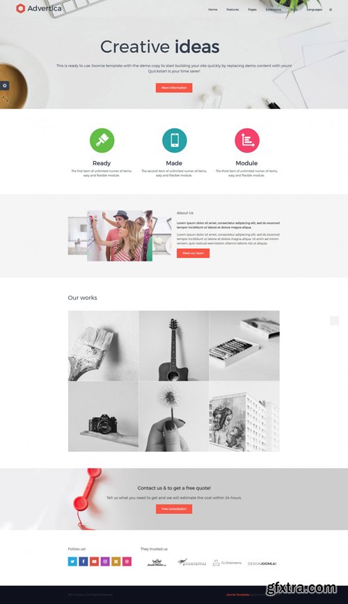 Joomla-Monster - JM Company v1.02 - Simple Business Joomla Template