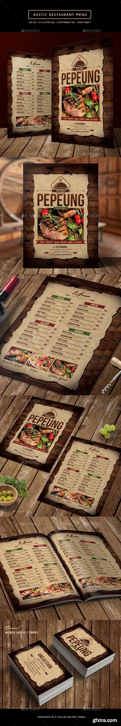 Graphicriver - Rustic Restaurant Menu 14239390