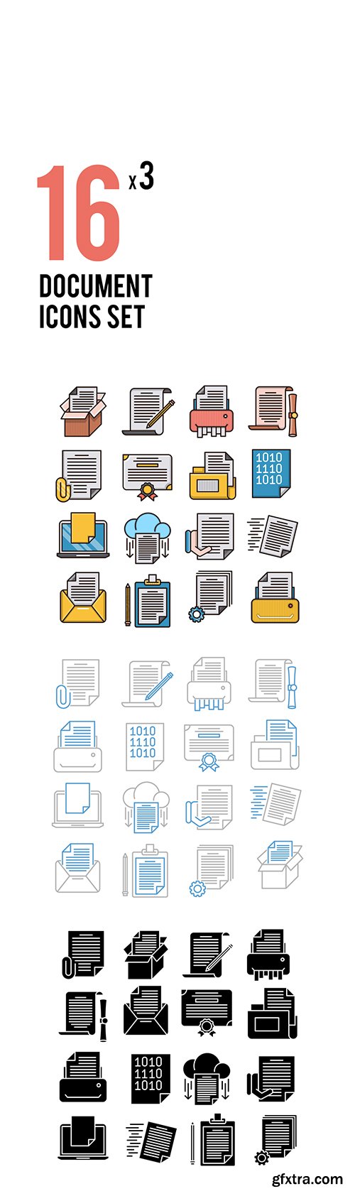 Document Vector Icons