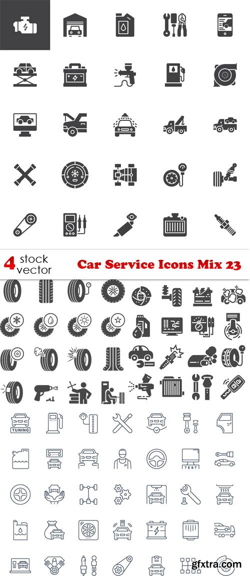 Vectors - Car Service Icons Mix 23