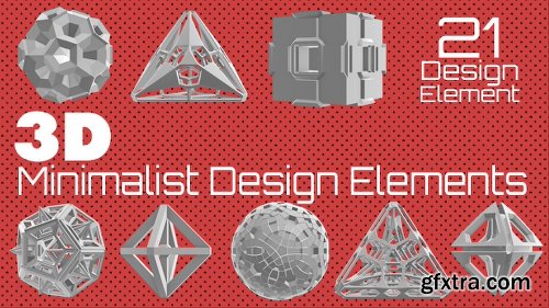 Videohive 3D Minimalist Design Elements Pack 16017464