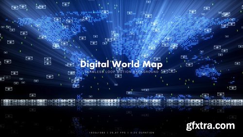 Videohive Digital World Map 11638831