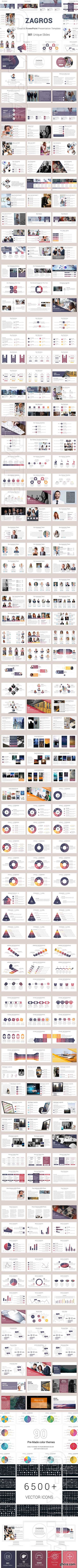 CreativeMarket - Zagros Business PowerPoint Template 2708721