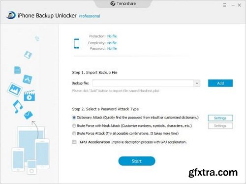 Tenorshare iPhone Backup Unlocker Profesional 4.1.1