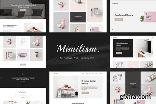 Mimilism - Clean & Minimal Portfolio PSD Template