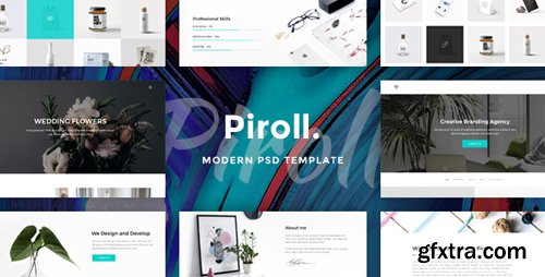 ThemeForest - Piroll v1.0 - Modern & Minimal Portfolio PSD Template - 20272979