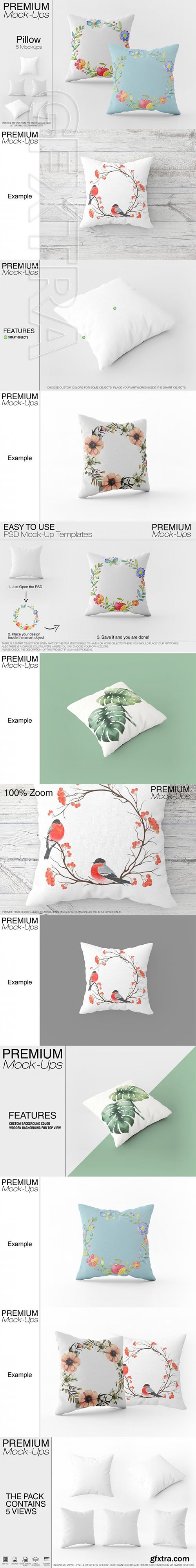 Square Pillow Mockup Pack