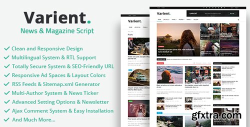 CodeCanyon - Varient v1.4.1 - News & Magazine Script - 21035226 - NULLED