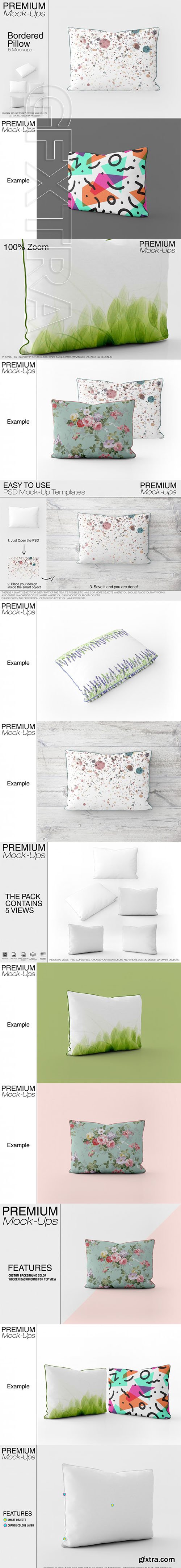 Bordered Pillow Mockup Pack 1