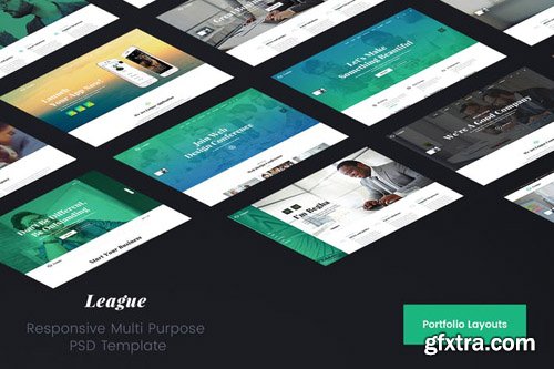 League Portfolio & Showcase PSD Template