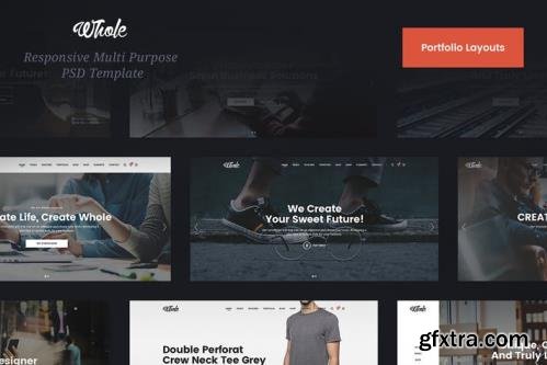 Whole Portfolio & Showcase PSD Template