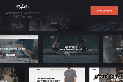 Whole Shop & Ecommerce PSD Template