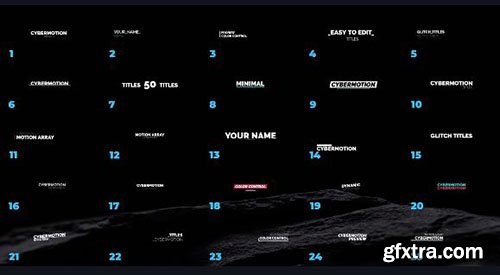 50 Glitch Titles - After Effects 90815