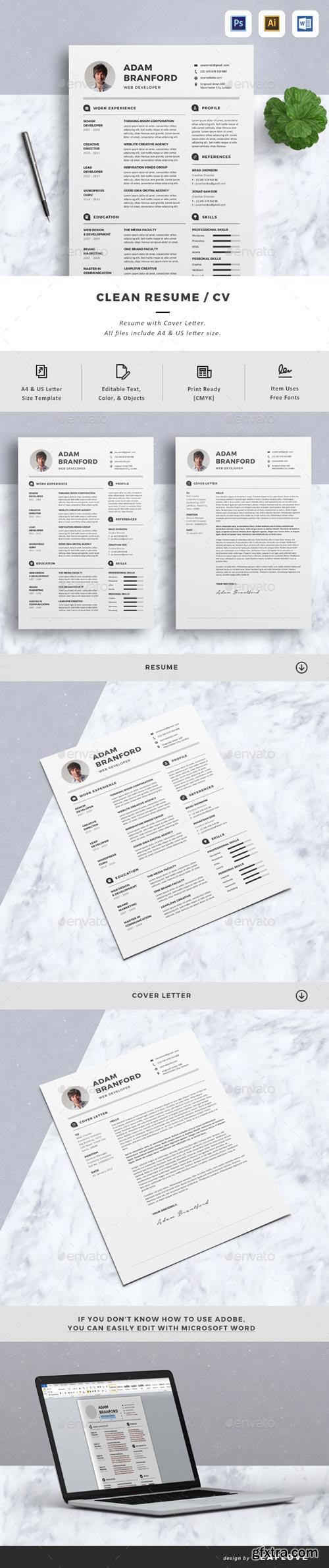 GraphicRiver - CV - 19031606