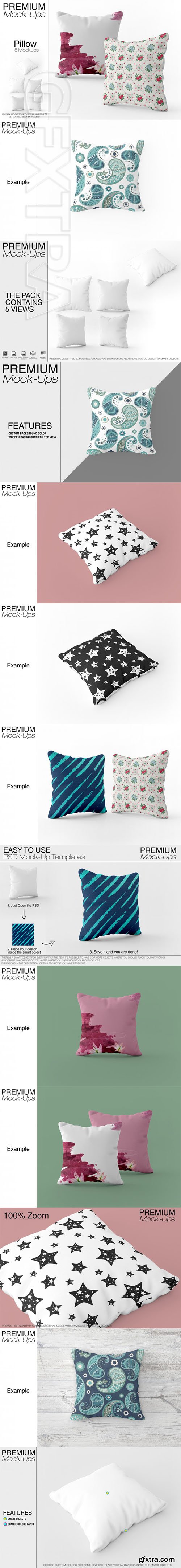 Square Pillow Mockup Pack1