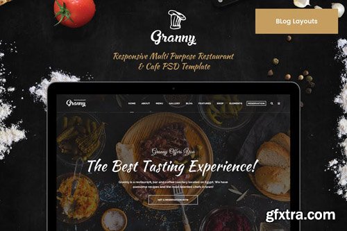 Granny Blog & News PSD Template