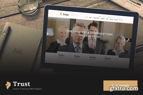 Trust Blog & News PSD Template