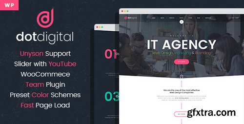 ThemeForest - DotDigital v1.0 - Web Design Agency WordPress Theme - 21962731